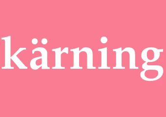 Synonym kärning