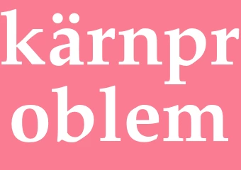 Synonym kärnproblem