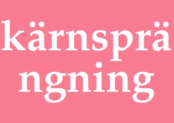 Synonym kärnsprängning