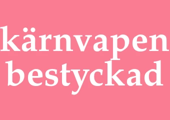 Synonym kärnvapenbestyckad