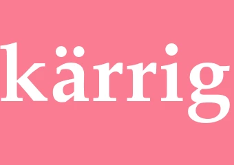 Synonym kärrig