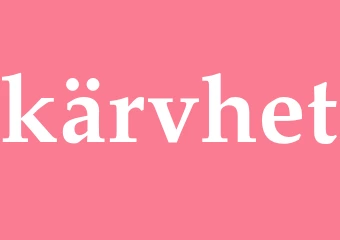 Synonym kärvhet