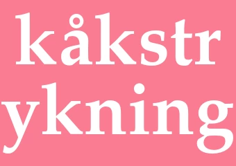 Synonym kåkstrykning