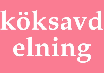 Synonym köksavdelning