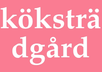 Synonym köksträdgård