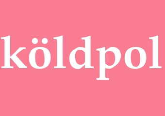 Synonym köldpol