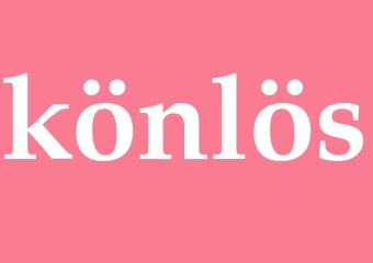 Synonym könlös
