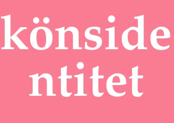 Synonym könsidentitet