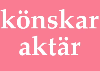 Synonym könskaraktär