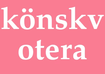 Synonym könskvotera