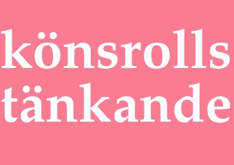 Synonym könsrollstänkande