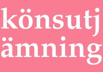 Synonym könsutjämning