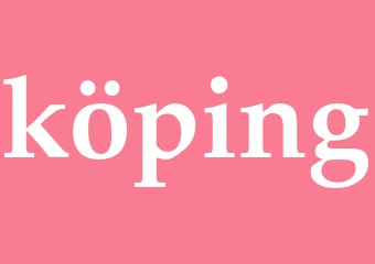 Synonym köping