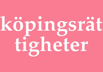 Synonym köpingsrättigheter