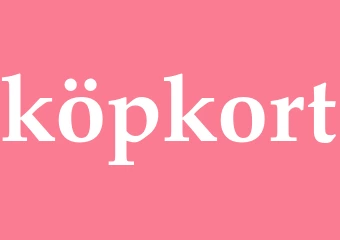 Synonym köpkort