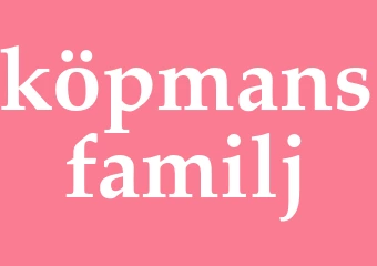 Synonym köpmansfamilj