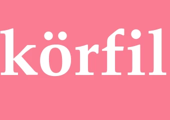 Synonym körfil