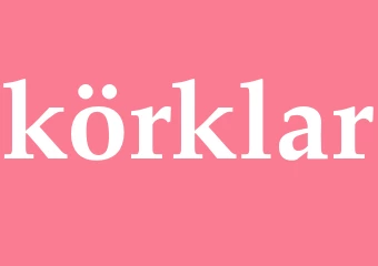 Synonym körklar