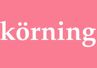 Synonym körning