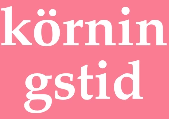 Synonym körningstid