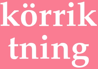 Synonym körriktning