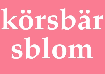 Synonym körsbärsblom