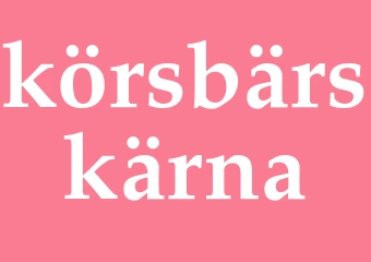 Synonym körsbärskärna