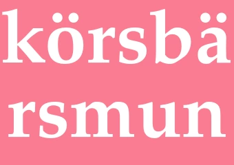 Synonym körsbärsmun
