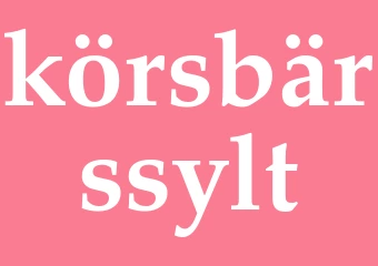 Synonym körsbärssylt