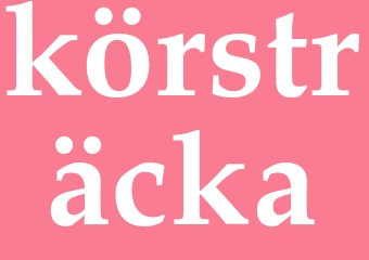 Synonym körsträcka