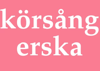 Synonym körsångerska