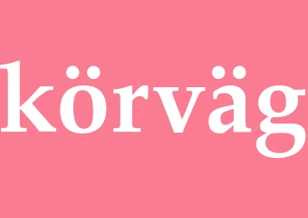 Synonym körväg
