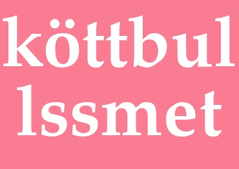 Synonym köttbullssmet