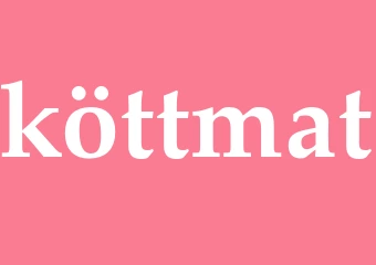 Synonym köttmat