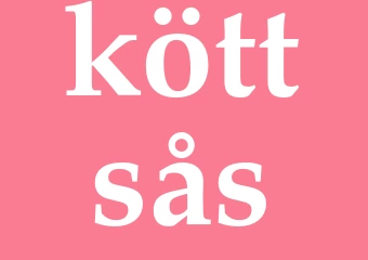 Synonym köttsås