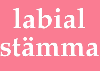 Synonym labialstämma