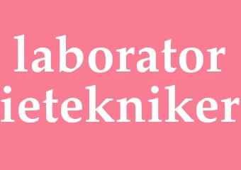 Synonym laboratorietekniker