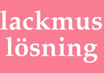 Synonym lackmuslösning