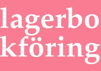 Synonym lagerbokföring