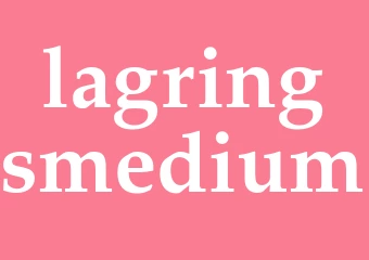 Synonym lagringsmedium