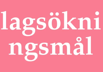 Synonym lagsökningsmål