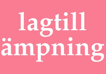 Synonym lagtillämpning