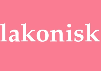 Synonym lakonisk