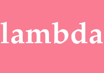 Synonym lambda