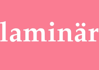 Synonym laminär