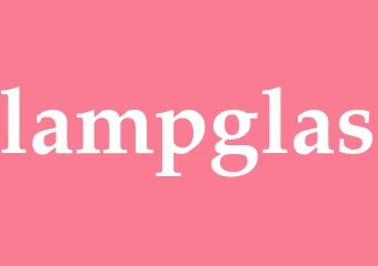 Synonym lampglas