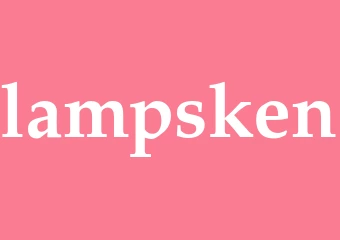 Synonym lampsken