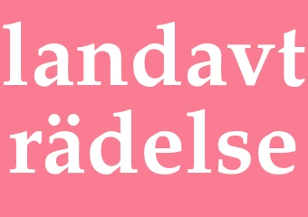 Synonym landavträdelse