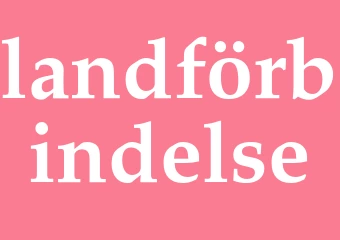 Synonym landförbindelse