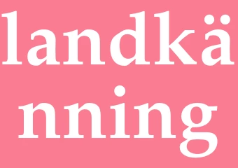 Synonym landkänning
